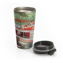 Vintage Houseboat by Retro Boater Stainless Steel Travel Mug
