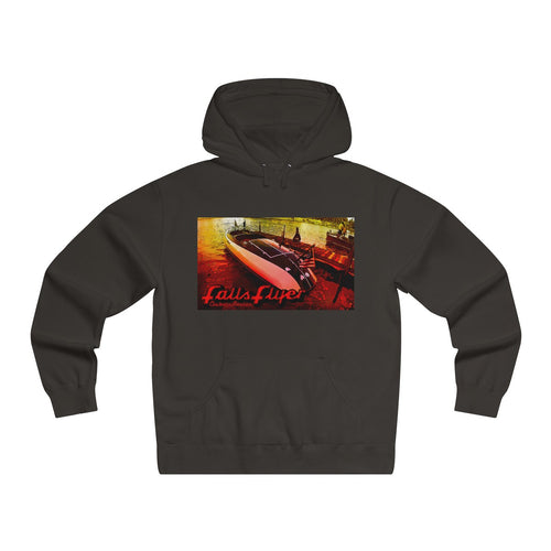 Vintage Larson Falls Flyer Runabout Lightweight Pullover Hooded Sweatshirt by Classic Boater