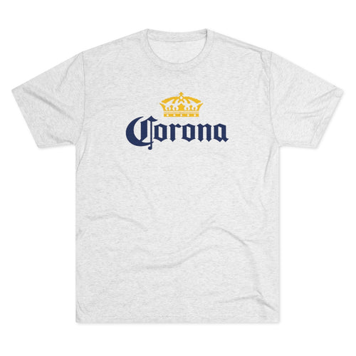 Vintage Corona Beer with Mexican Guy Men's Tri-Blend Crew Tee