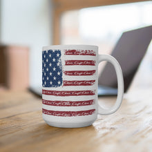 Vintage Styler Chris Craft American Flag Design White Ceramic Mug