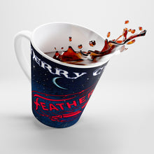 Merry Christmas Feathercraft Latte mug by Retro Boater