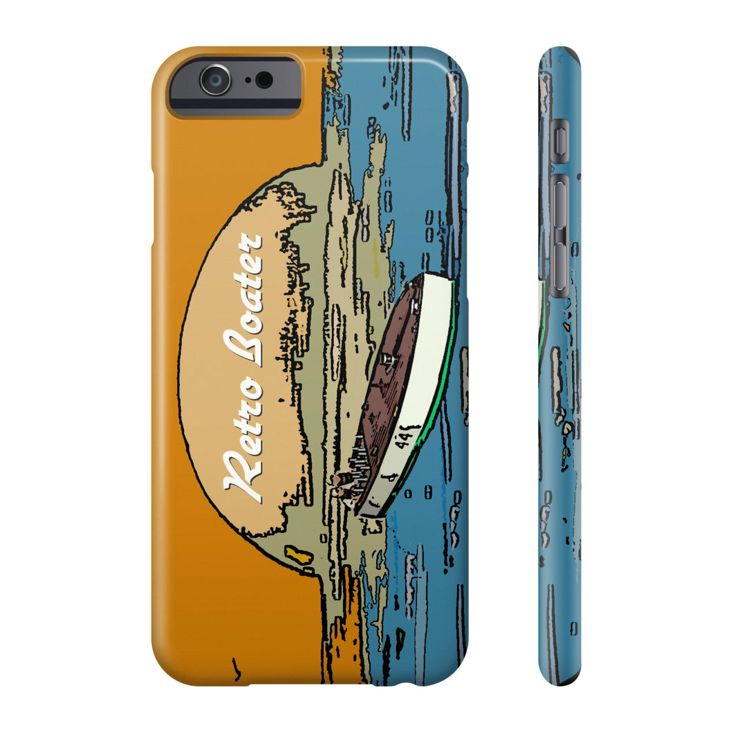 Vintage Racers in the Sunset by Retro Boater All US Phone cases