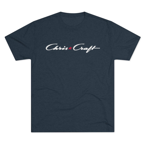 Vintage Chris Craft Men's Tri-Blend Crew Tee