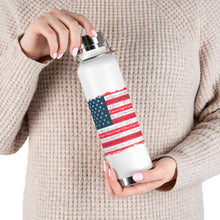 Distressed Flag with Classic Chris Craft Boat 22oz Vacuum Insulated Bottle