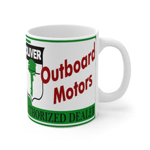 Oliver Outboard Motors White Ceramic Mug by Retro Boater