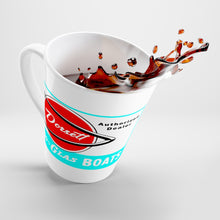 Dorsett Boat Dealer Sign Latte mug by Retro Boater