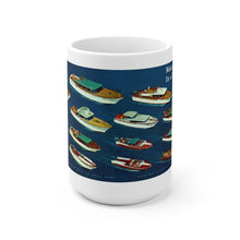 1958 Chris Craft Line-Up White Ceramic Mug by Retro Boater