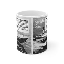 1958 Borum Eldorado Boats Mug 11oz by Retro Boater