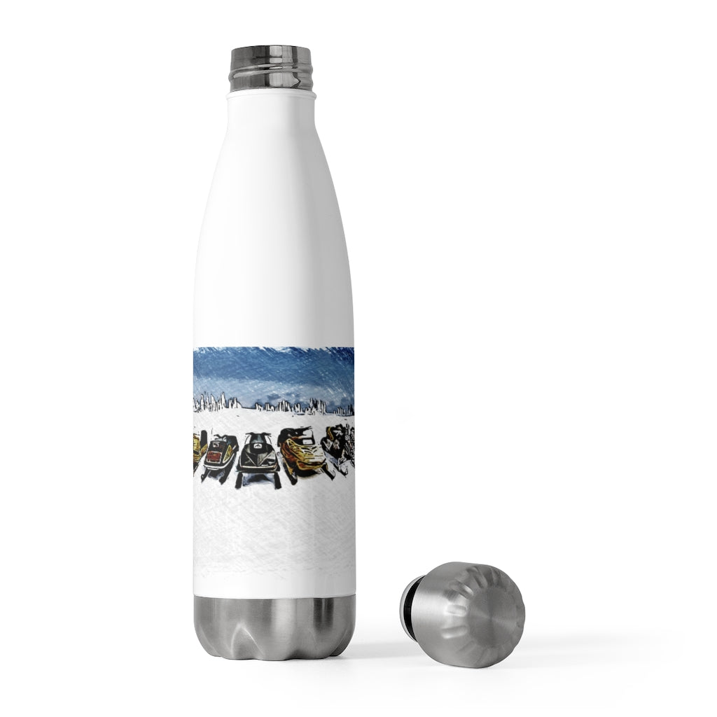 Vintage to New Lineup of Ski-Doo Bombardier Snowmobiles 20oz Insulated Bottle Vintage to New Lineup of Ski-Doo Bombardier Snowmobiles 20oz Insulated Bottle