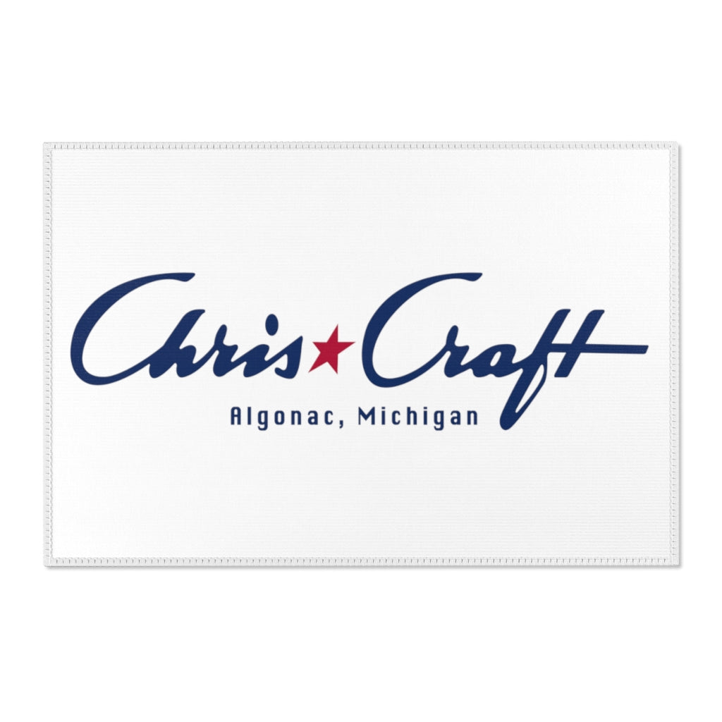 Vintage Chris Craft Algonac, Michigan Boat Dock Mat