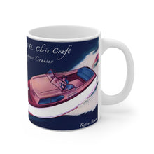 Vintage 23 ft. Chris Craft Express Cruiser White Ceramic Mug