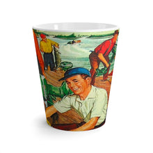 Vintage Johnson Outboard Latte mug by Retro Boater