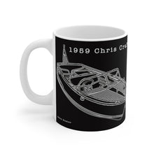 Vintage 1959 Chris Craft White Ceramic Mug by Retro Boater