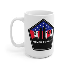 9/11 Never Forget White Ceramic Mug