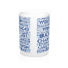Wisconsin Lakes Bucket List 15oz Mug by Retro Boater