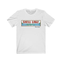 Shell lake by Retro Boater Unisex Jersey Short Sleeve Tee