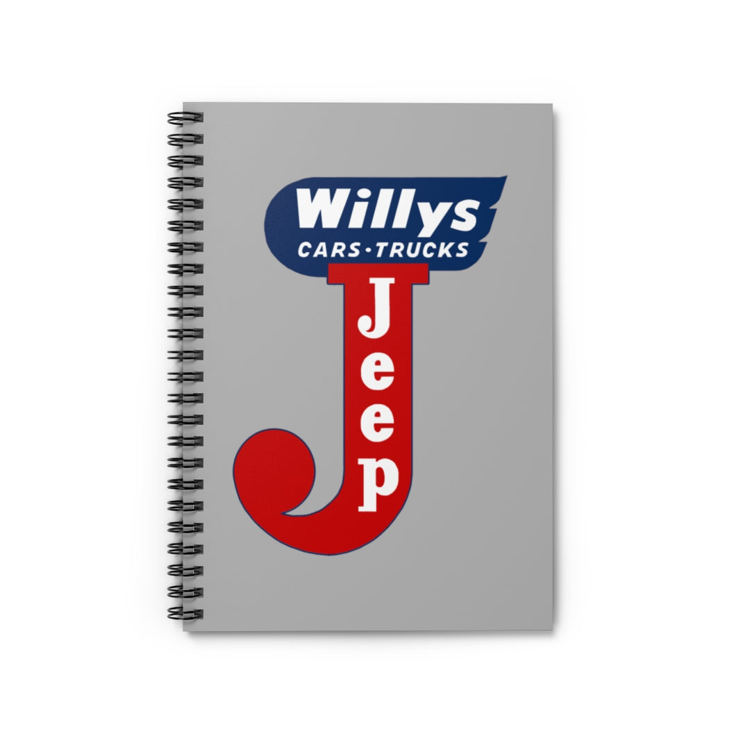 Willys Jeep Spiral Notebook - Ruled Line by SpeedTiques