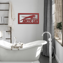 Classic Arctic Cat Die-Cut Metal Sign