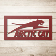 Classic Arctic Cat Die-Cut Metal Sign