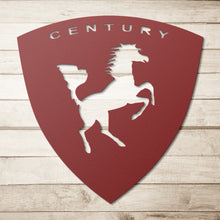 Classic Century Boat Crest Die-Cut Metal Sign