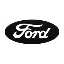 Classic Ford Oval Die-Cut Metal Sign