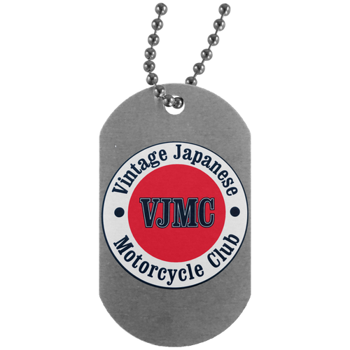 Vintage Japanese Motorcycle Club UN4004 Silver Dog Tag