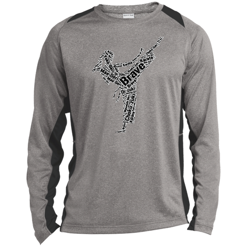 Karate Girl  Long Sleeve Heather Performance Tee