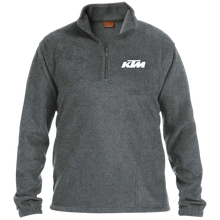 Classic White KTM Motorcycle 1/4 Zip Fleece Pullover