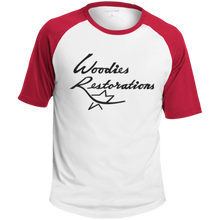 Woodies Restorations Logo T201 Sport-Tek SS Colorblock Raglan Jersey