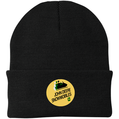 Vintage John Deere Snowmobiles Knit Cap