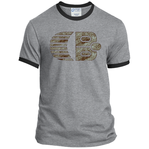 Classic Boater Logo  Port & Co. Ringer Tee