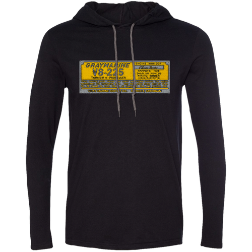 Gray Marine by Classic Boater  Anvil LS T-Shirt Hoodie