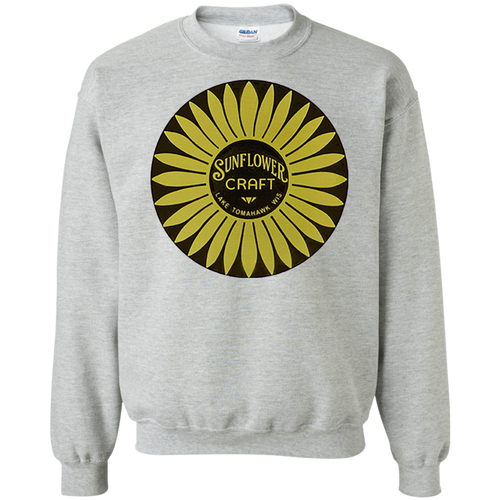 Sunflower Boats by Retro Boater G180 Gildan Crewneck Pullover Sweatshirt  8 oz.