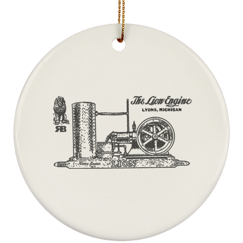 Lionel Engine Co. by Retro Boater SUBORNC Ceramic Circle Ornament