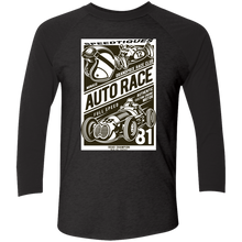 NL6051 Next Level Tri-Blend 3/4 Sleeve Baseball Raglan T-Shirt
