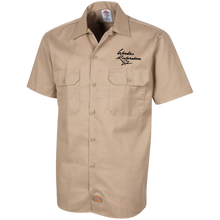 Woodies Restorations Logo 1574 Dickies Men's Short Sleeve Workshirt