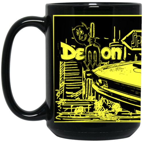 1972 Dodge Demon BM15OZ 15 oz. Black Mug by SpeedTiques