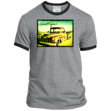 1956 Chevy Pickup Shop Truck by SpeedTiques  Port & Co. Ringer Tee