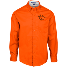 Woodies Restorations Logo S608 Port Authority Men's LS Dress Shirt