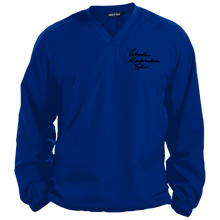Woodies Restorations Logo JST72 Sport-Tek Pullover V-Neck Windshirt