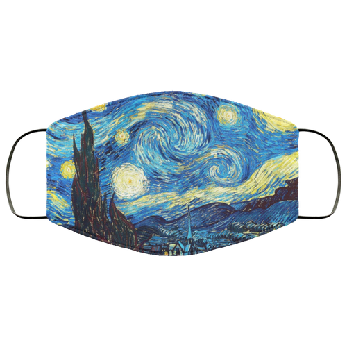 Starry Night Picasso Artwork FMA Face Mask