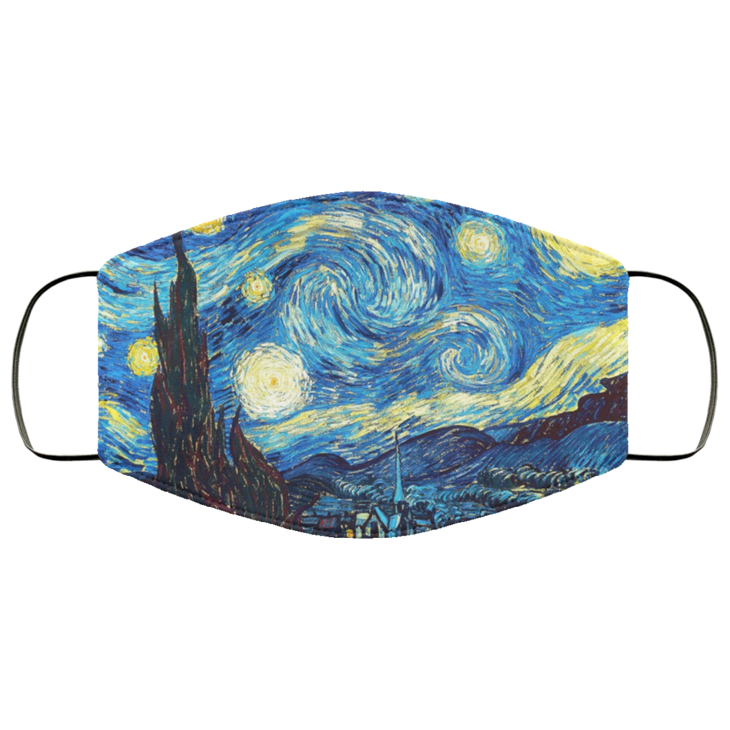 Starry Night Picasso Artwork FMA Face Mask