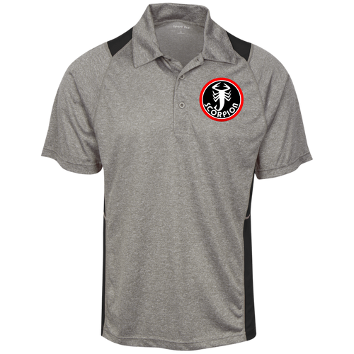 Vintage Scorpion Snowmobile Heather Moisture Wicking Polo