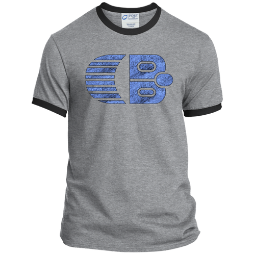 Classic Boater Logo  Port & Co. Ringer Tee