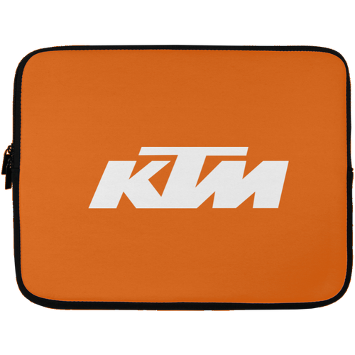 Classic White KTM Motorcycle Laptop Sleeve - 13 inch
