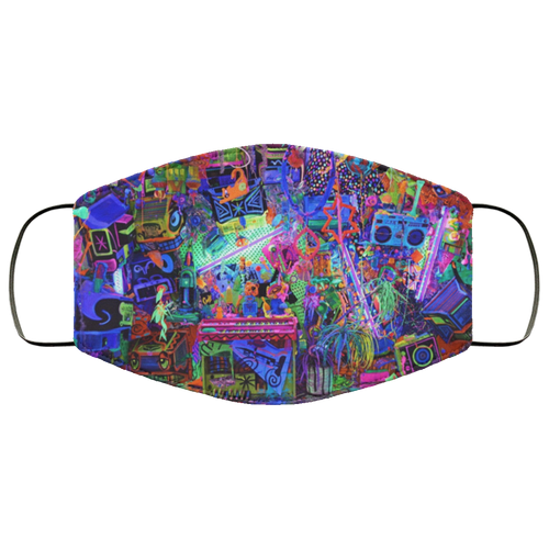 Kenny Scharf Art FMA Face Mask