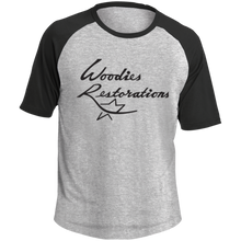 Woodies Restorations Logo T201 Sport-Tek SS Colorblock Raglan Jersey
