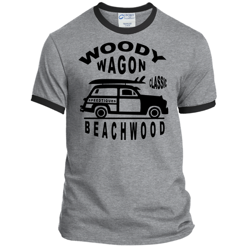 Speedtiques Woody Wagon Port & Co. Ringer Tee