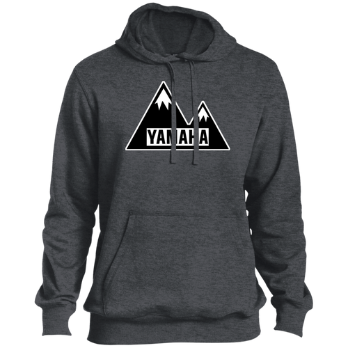 Classic Yamaha ATV Snowmobile with Mountain Background Pullover Hoodie
