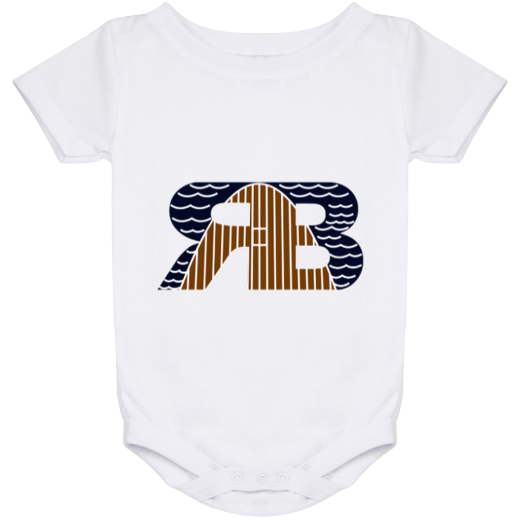 Retro Boater Logo Baby Onesie 24 Month
